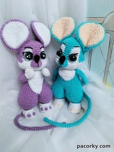 Мишенятка мишка іграшка в'язана 