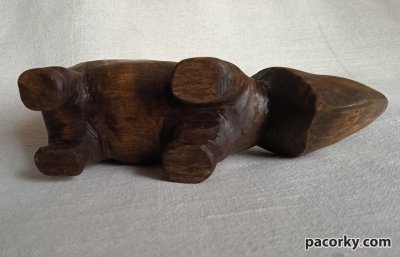 Статуетка Носоріг Rhinoceros (2), дерево, ручна робота, різьба