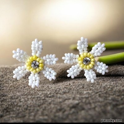 Сережки Ромашки
