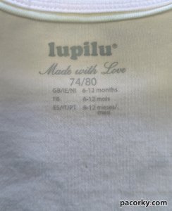 Кофта на дівчинку Lupilu 6-12 міс. з вишивкою