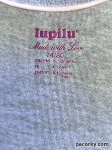 Кофта на дівчинку Lupilu 6-12 міс. з вишивкою