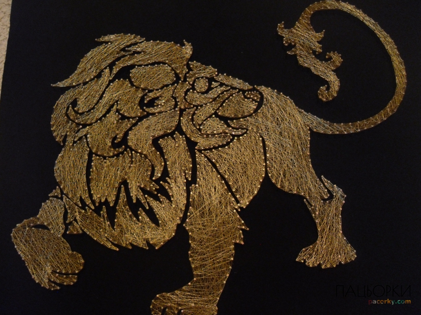 Картина из ниток и гвоздей STRING ART