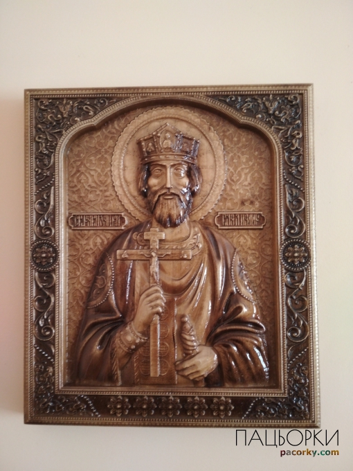 Дерев'яна ікона, Володимир Великий Рівноапостольний, Деревянная икона