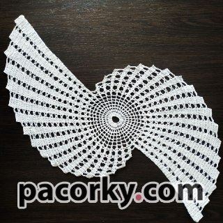 Серветка бумеранг/салфетка бумеранг белая декоративная