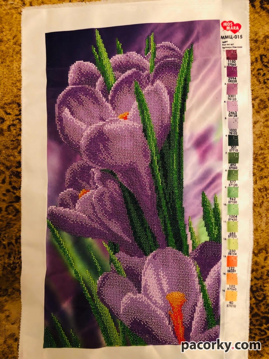 Вишивка «Крокуси»